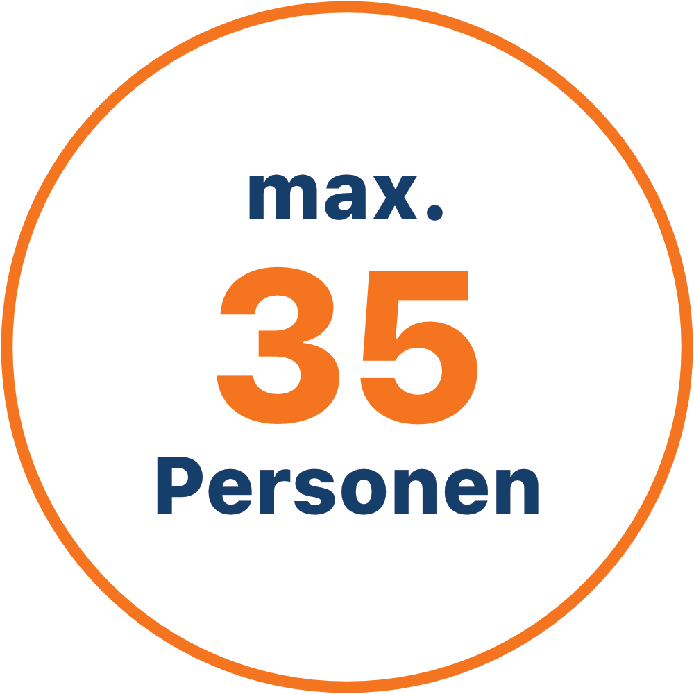 Maximal 35 Personen